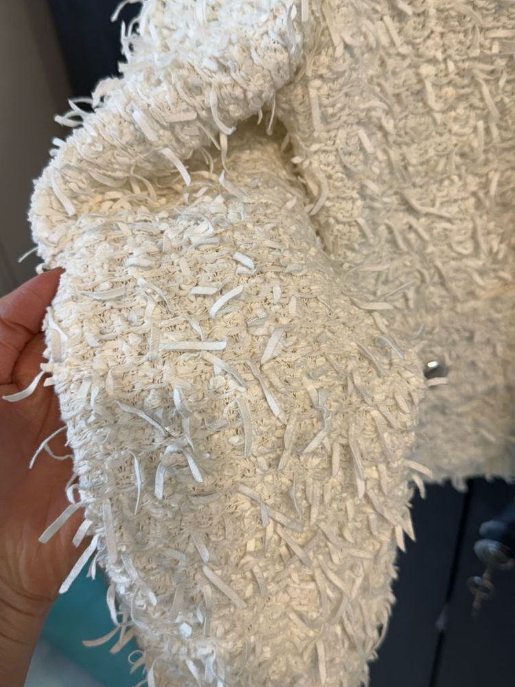 타임 TIME 트위트자켓 화이트--2