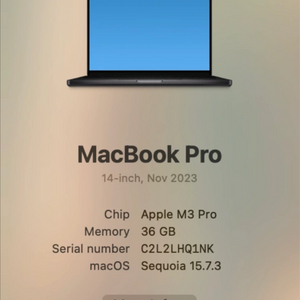 맥북프로 16 M3 Pro max 1tb 36gb 삽니다 이미지
