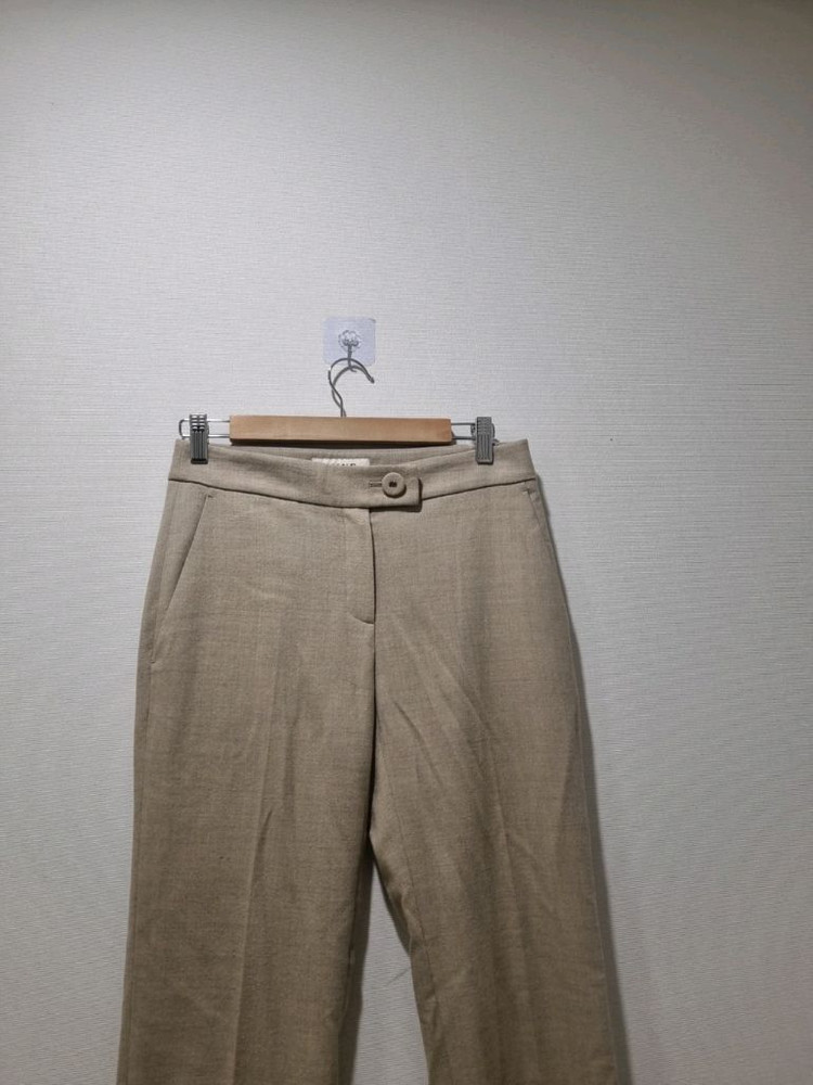 마인(MINE) 울 슬랙스 베이지톤--1