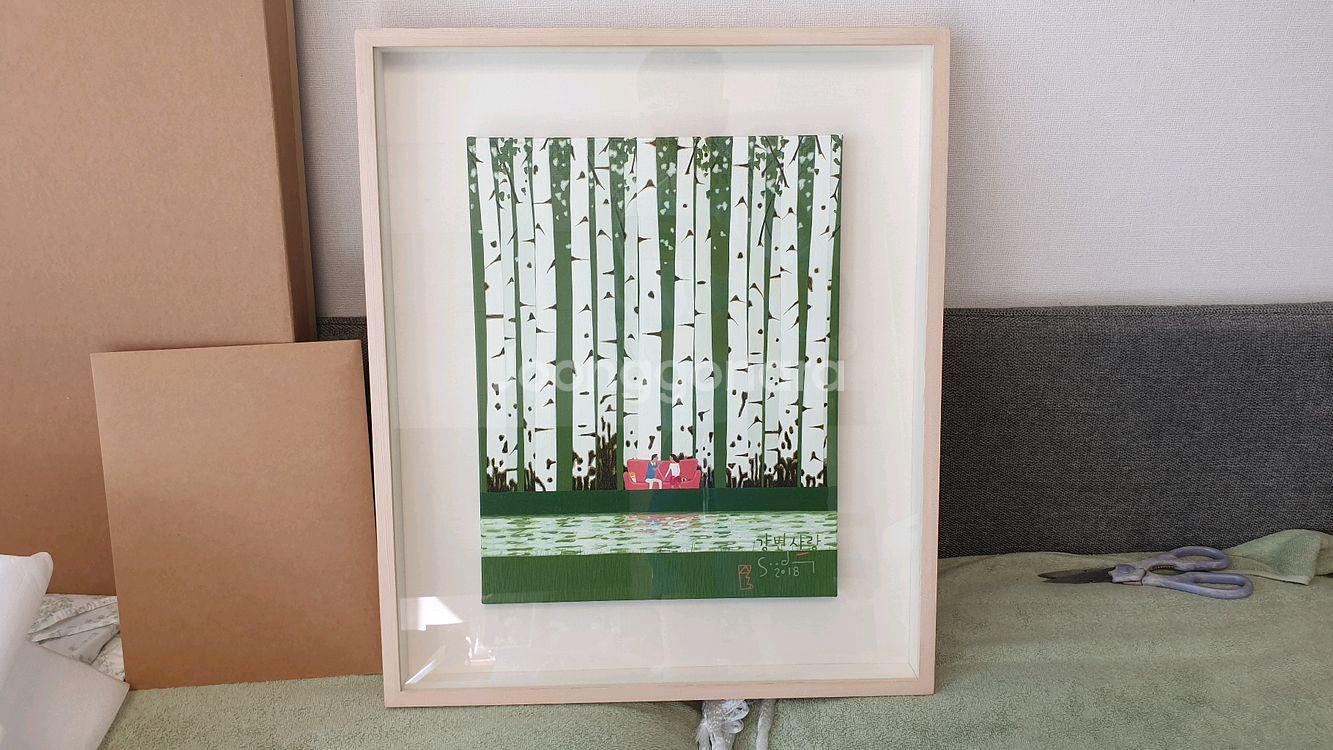 이수동 작가님 자작나무 원화 6호 작품 그림 싸게 팝니다--4