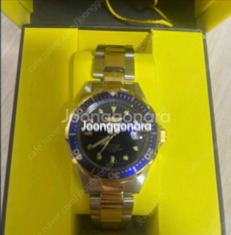 인빅타 금장 메탈시계--1