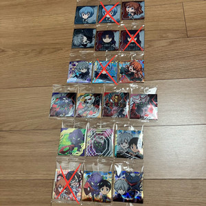 (판매, 교환) 1월 신상 에반게리온 웨하스 씰 스티커 피규어 가챠