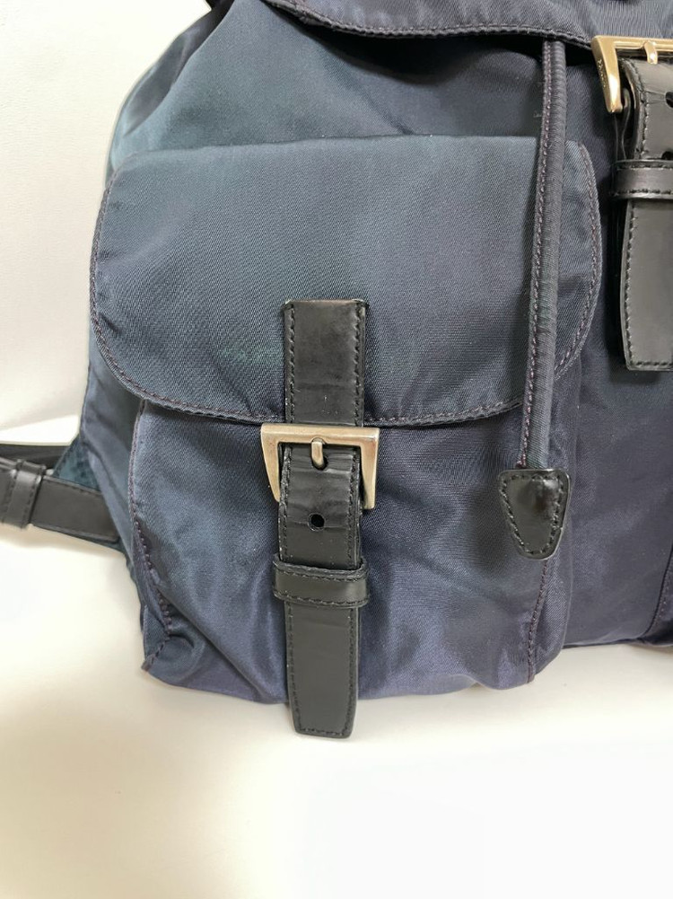 프라다 나일론 투포켓 미듐 백팩--3