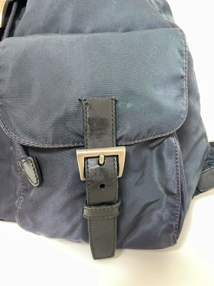 프라다 나일론 투포켓 미듐 백팩--4