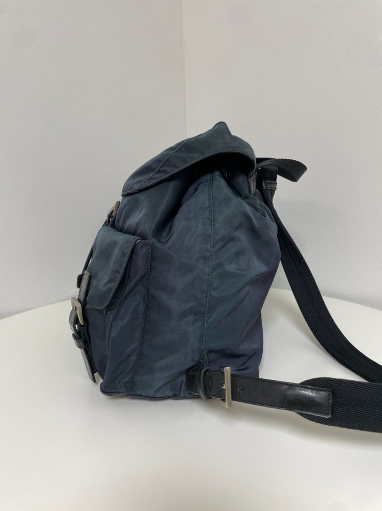 프라다 나일론 투포켓 미듐 백팩--5