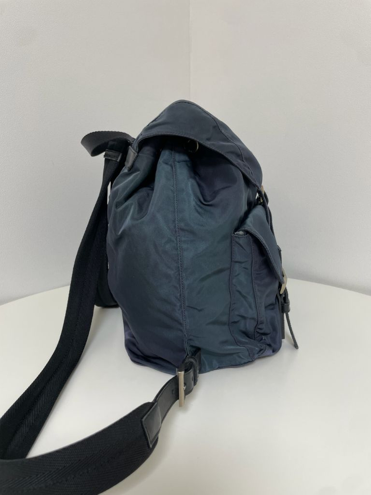 프라다 나일론 투포켓 미듐 백팩--6