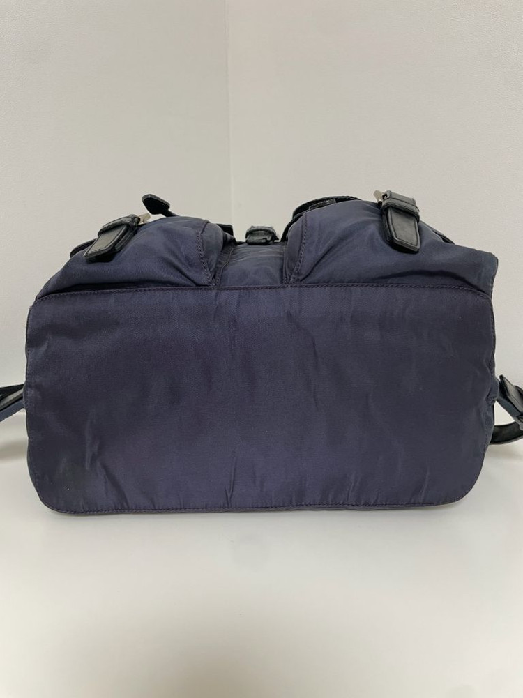 프라다 나일론 투포켓 미듐 백팩--8