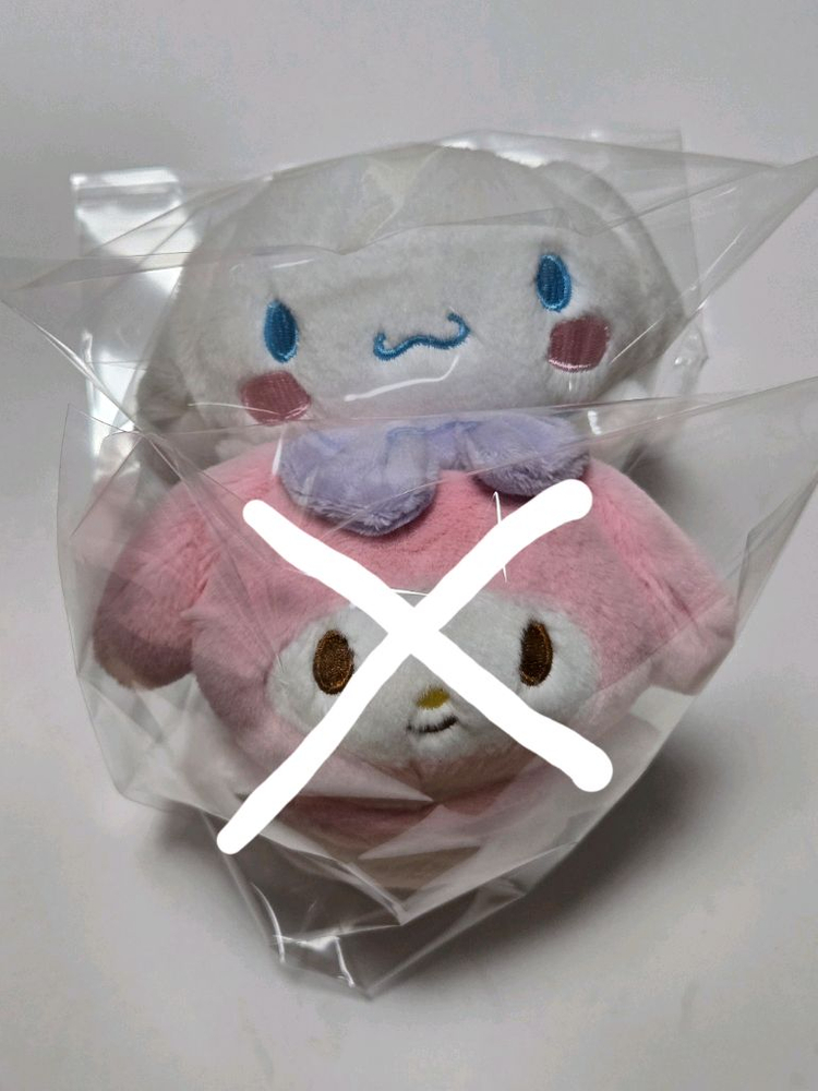 [새상품]산리오 우사하나 마이멜로디 쿠로미 시나모롤 키링 인형--3