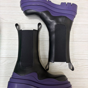 보테가베네타 타이어 첼시부츠 블랙퍼플 36.5