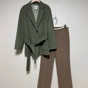 스튜디오톰보이 벨티드 핸드메이드 하프 코트.