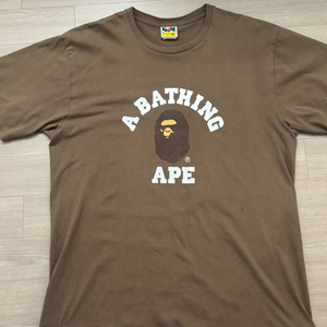 [2XL]베이프 카모 반팔 브라운 티셔츠