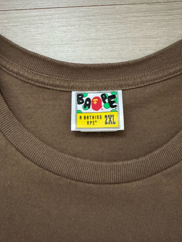 [2XL]베이프 카모 반팔 브라운 티셔츠--1