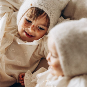 고양이 귀 니트모자 이미지