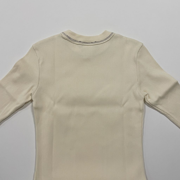 [새상품] HOPE 골지 하프슬리브 탑 5부 / 크림 F--6