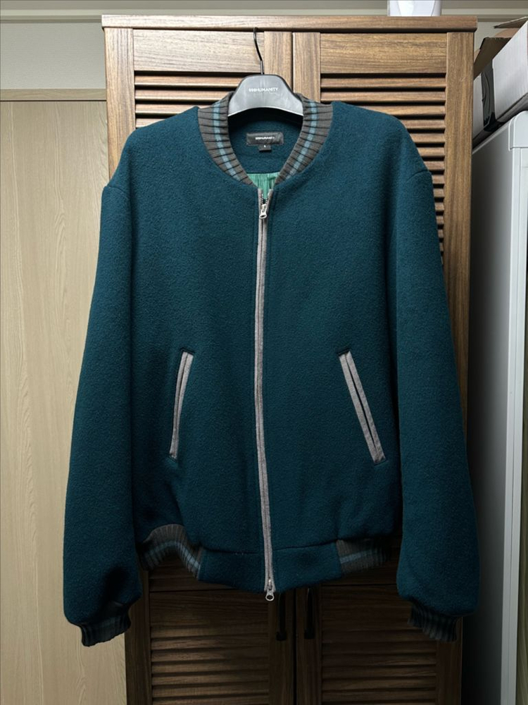 999휴머니티 헤비 울 블루종 터콰이즈 이미지