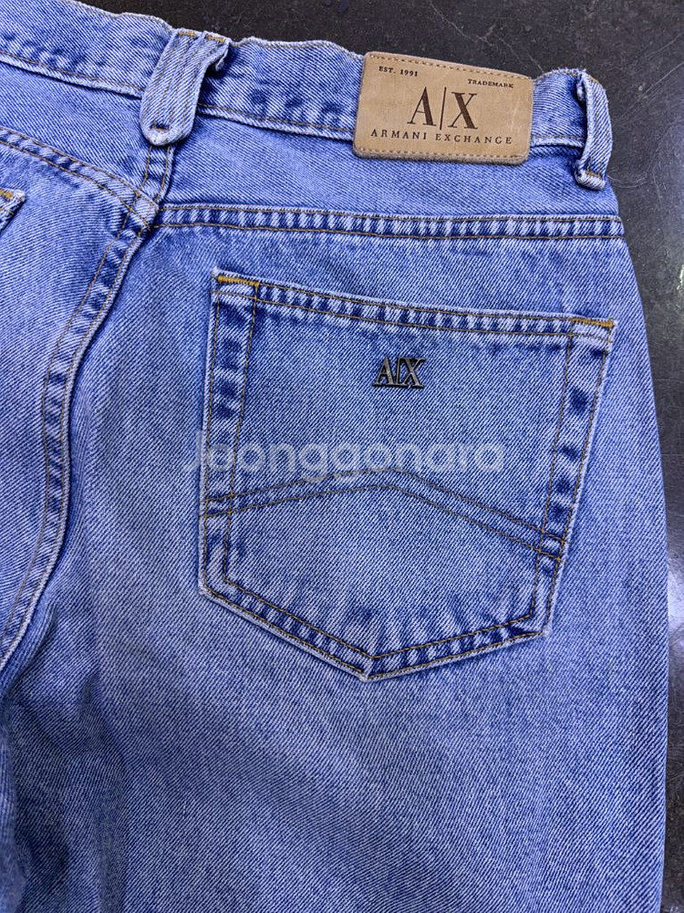 A|X 아르마니 익스체인지 USA 메이드 라이트 워싱 데님팬츠 31--9