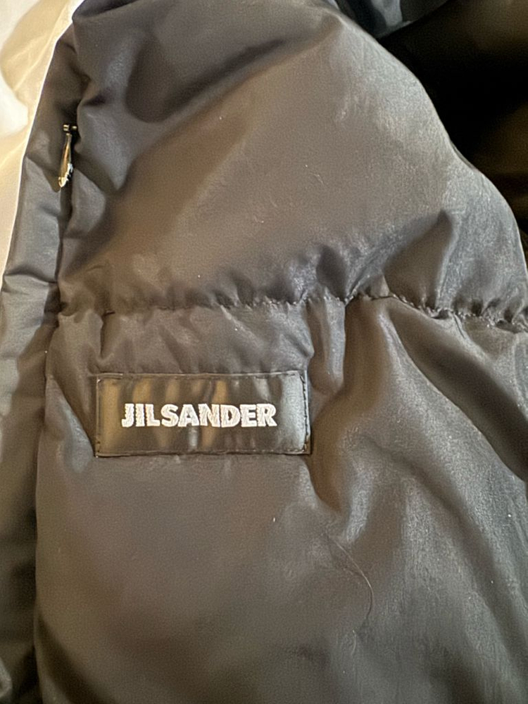 질샌더 패딩 코트 48사이즈 L-XL 착샷--6