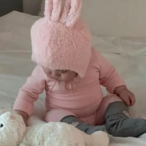 아기 토끼보넷 모자