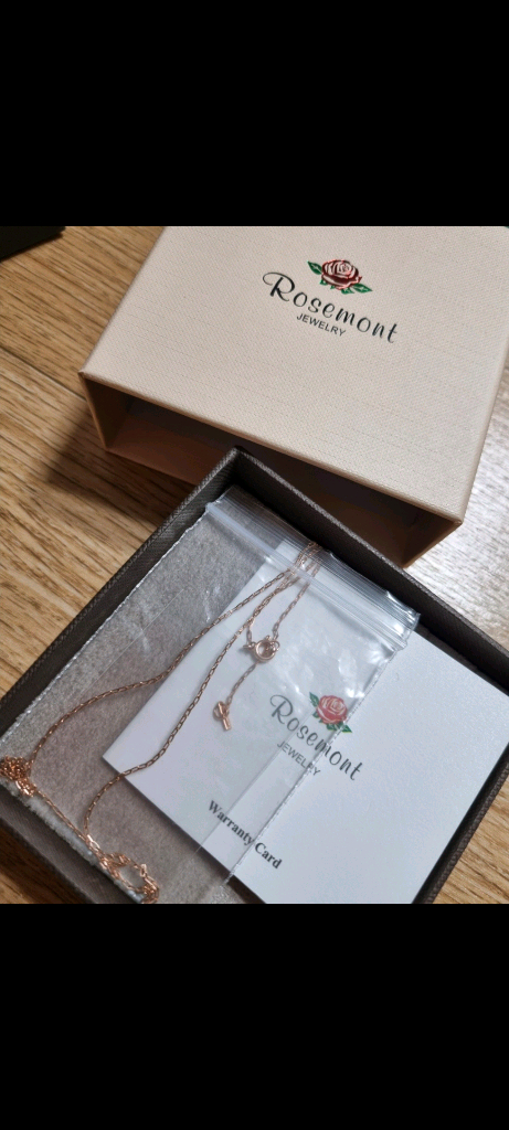 14k 로즈몽 체인 목걸이--0