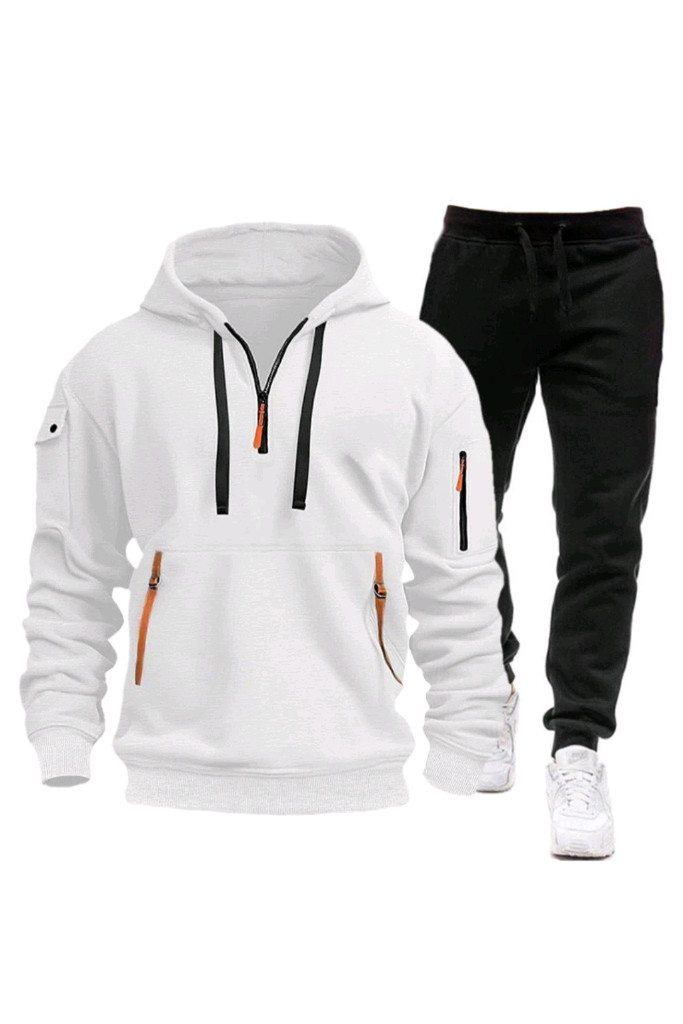 캐주얼 포켓 후드티 상하의세트 풀오버 후드티 실용적 일상운동복싸이즈 95 ~ 115까지 색상 7가지 종류상하의 세트--2