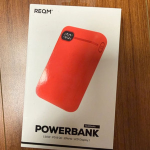 리큐엠 10000mAh 잔량표시 고속충전 미니 보조배터리