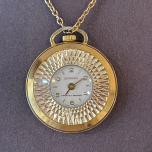 스위스 Lectronic 빈티지 펜던트 기계식 시계