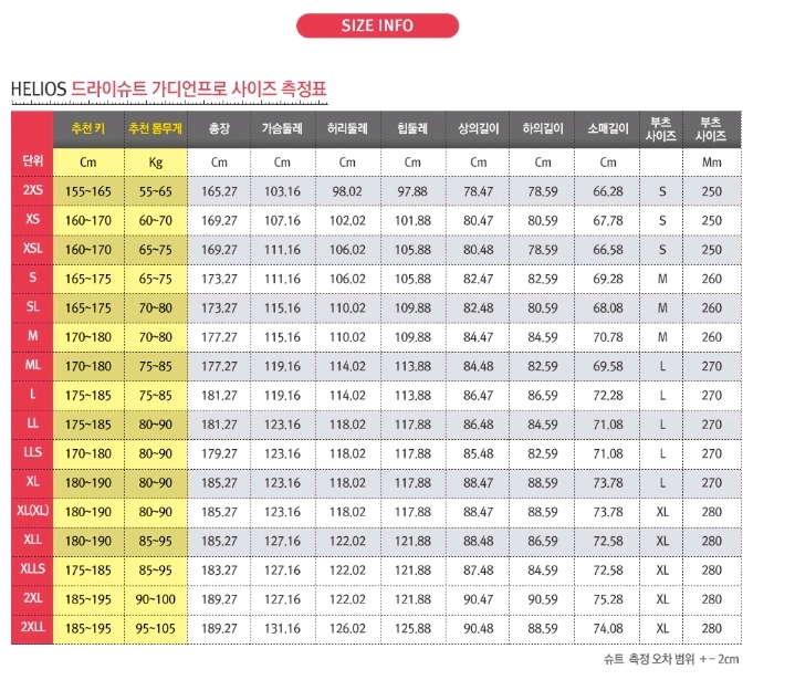 헬리오스 가디언프로 드라이슈트 XL--1