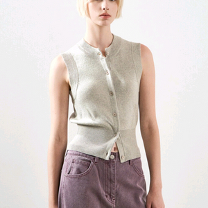 한섬 시스템 25fw 신상 캐시미어 블렌드 니트 베스트 프리 (새거)