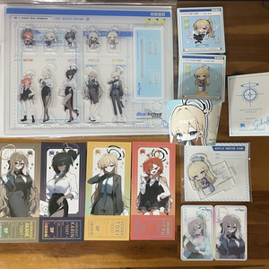블루아카이브 애니메이트 카페 굿즈 일괄 이미지