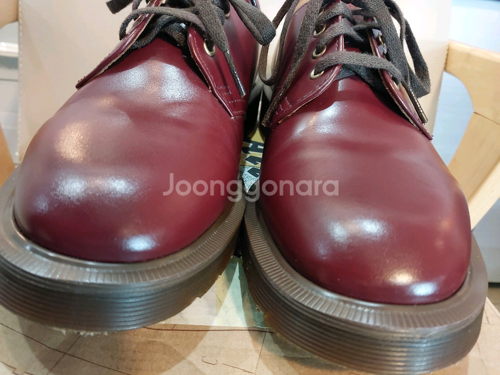 닥터마틴 스미스 4홀 옥스블러드 빈티지 스무스 더비슈즈 UK6 250mm 택포10만9천원--9