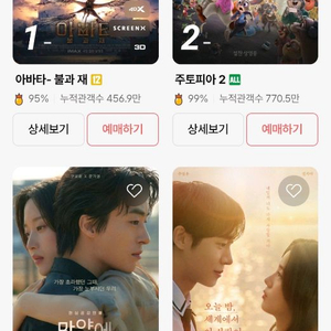 메가박스 생일팝콘큰거 4500 cgv 생일콤보 9500 이미지