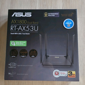 ASUS RT-AX53U AX1800 듀얼밴드 WiFi 6 공유기