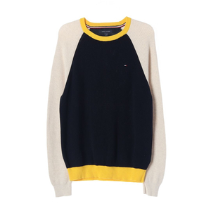 타미힐피거 컬러블록 나그랑 레글런 니트 스웨터 L
