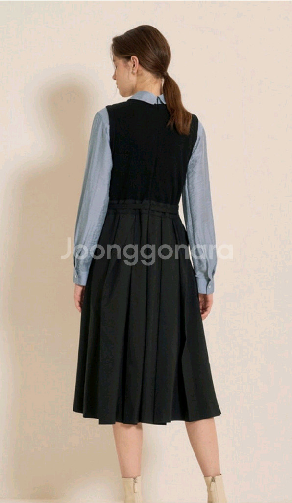 SJSJ 레이어드 플리츠 드레스 블랙 55 랑방 마인 타임 더캐시미어 시스템--1