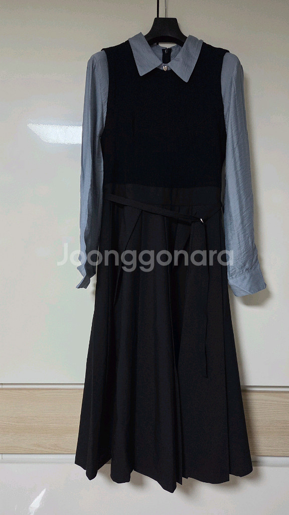 SJSJ 레이어드 플리츠 드레스 블랙 55 랑방 마인 타임 더캐시미어 시스템--3