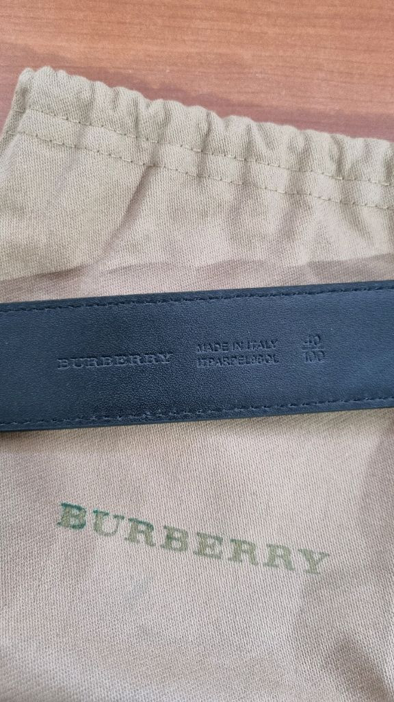 버버리 체크 패턴 벨트 새제품--3