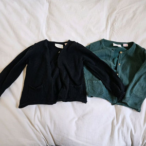 자라 베이비 유아용 니트 가디건, 골덴 뽀글이 2~4세 각각 판매 이미지