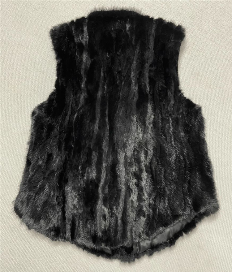 선진 클레오 천연 모피 밍크 베스트 55 블랙--1