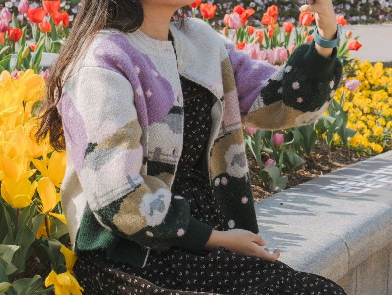 써스데이아일랜드 양때가디건--4