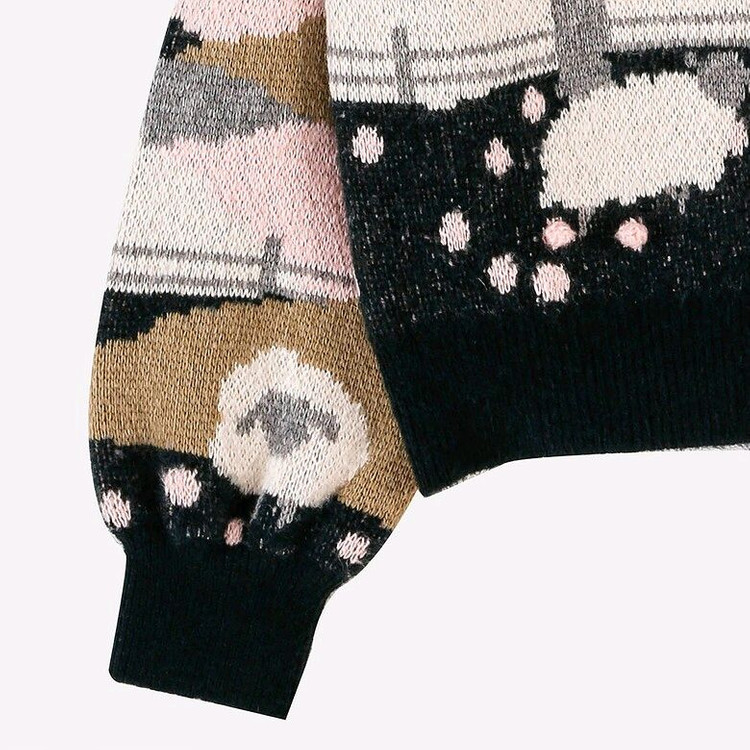 써스데이아일랜드 양때가디건--6