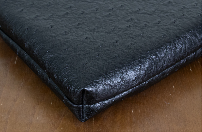 [특수레자제작새제품] 스펀지 레자 베개 타조블랙 새제품--2