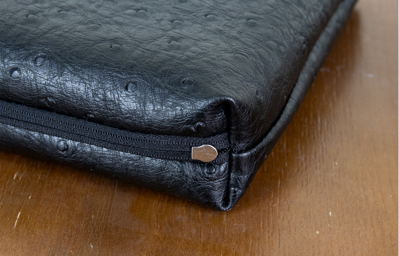 [특수레자제작새제품] 스펀지 레자 베개 타조블랙 새제품--3