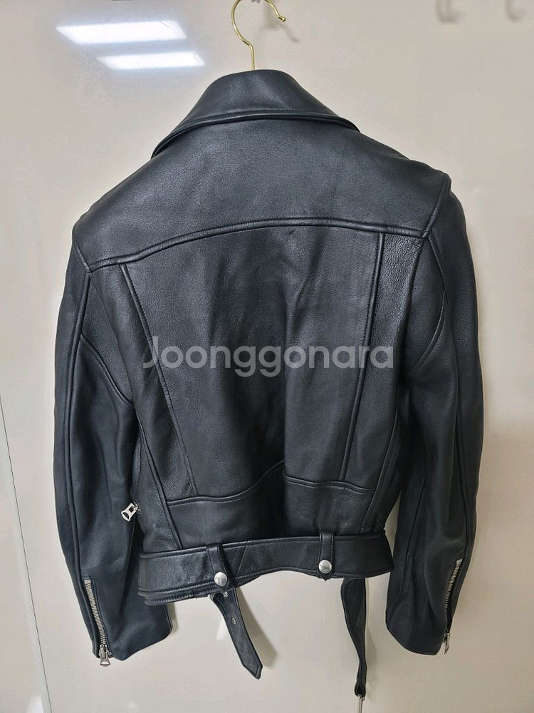 양가죽 라이더 자켓 여성M사이즈 국산 수제작--1