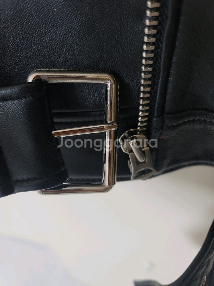 양가죽 라이더 자켓 여성M사이즈 국산 수제작--3