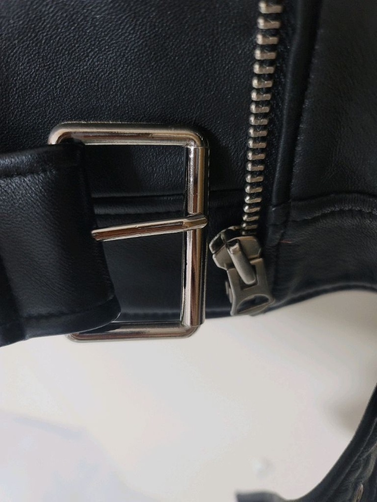 양가죽 라이더 자켓 여성M사이즈 국산 수제작 이미지