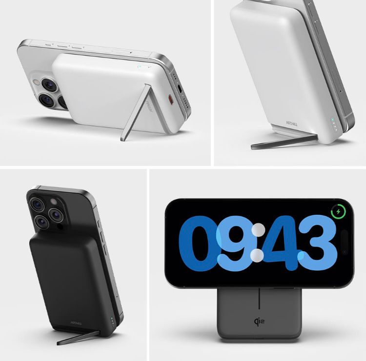 아트뮤 Qi2 맥세이프 무선 보조배터리 10000mAh QB110 미개봉 (화이트)--1