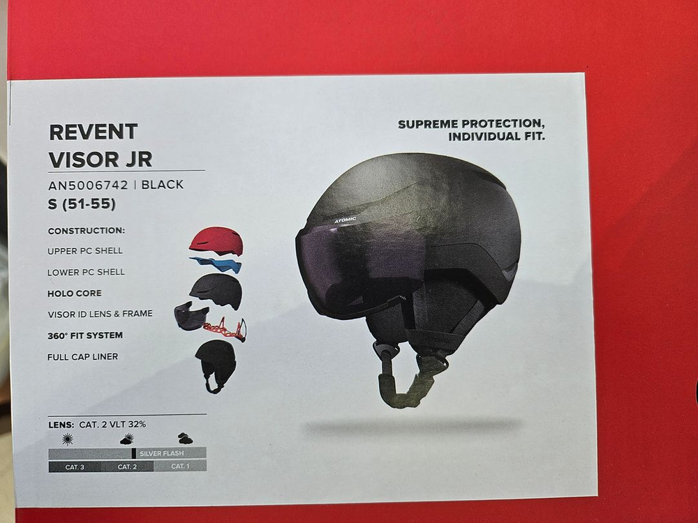 아토믹스키 헬멧 S사이즈 /아동용..블랙 이미지