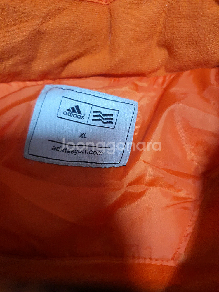 남성 105사이즈 몽땅다다드리는가격 아디다스 골프 오렌지 패딩(XL), 챔피온 맨투맨(M), 긴팔티, 검정바지 세트--2