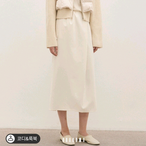 더캐시미어 드로우스트링 패널 스커트44 랑방 타임 마인