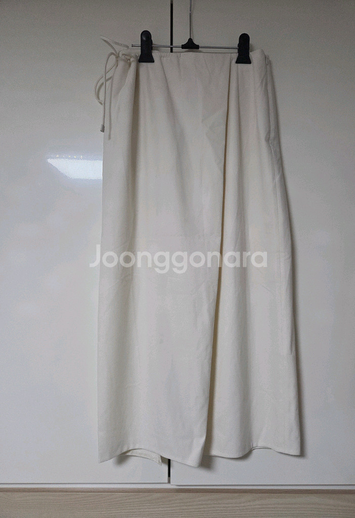 더캐시미어 드로우스트링 패널 스커트44 랑방 타임 마인--4